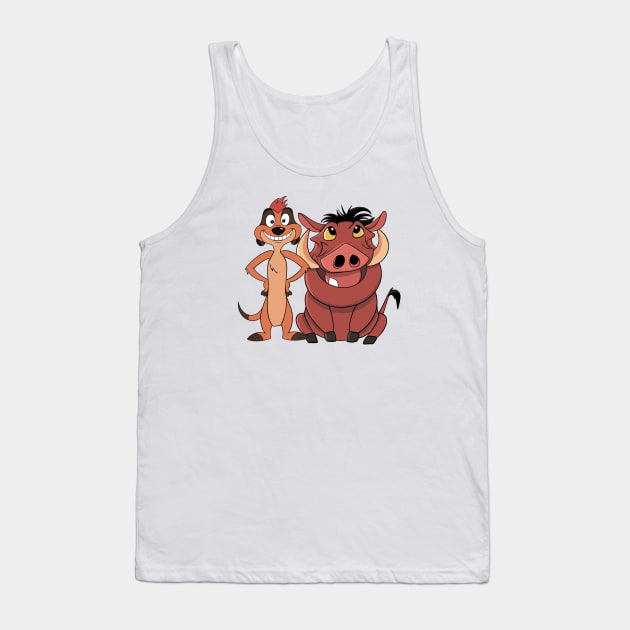 Timon & Pumba cute friends, lion king, hakuna matata Tank Top by PrimeStore